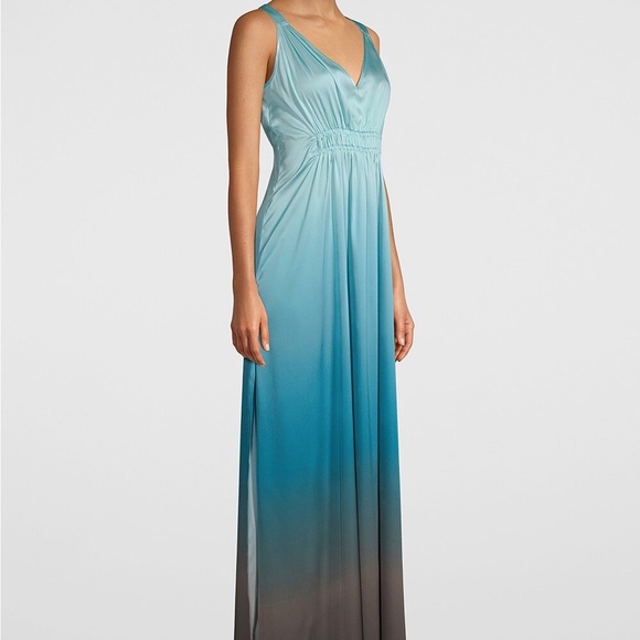 White House Black Market Ombré Maxi Dress Size M - Picture 2 of 3